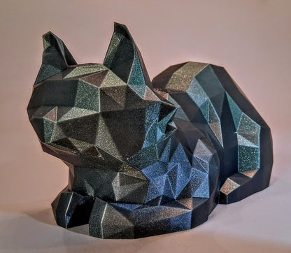 Low Poly Cat Loafing