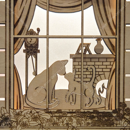 Window to Cozy Cats Lightbox