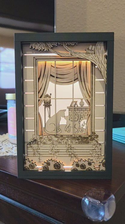 Window to Cozy Cats Lightbox