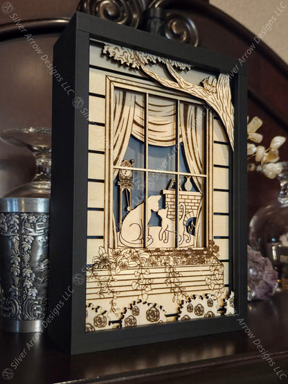 Window to Cozy Cats Lightbox