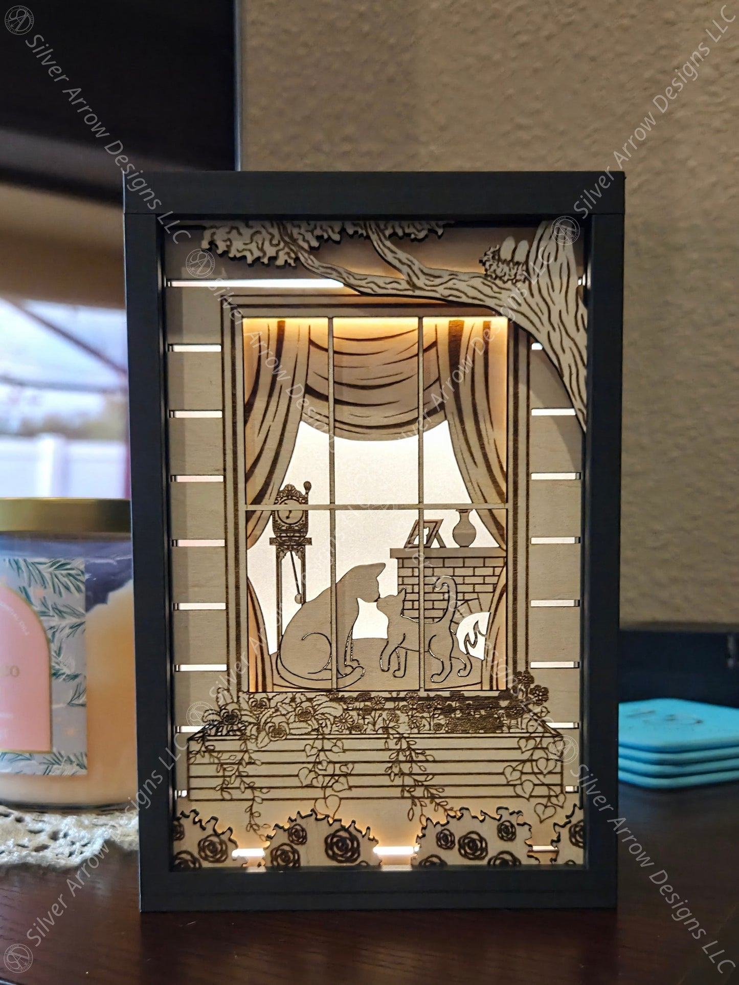 Window to Cozy Cats Lightbox